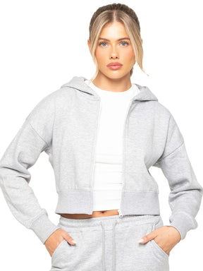 Enzo | Womens Cropped Zipped Hoodie