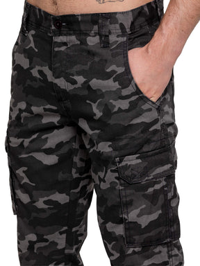 Kruze | Mens Cargo Camo Trousers
