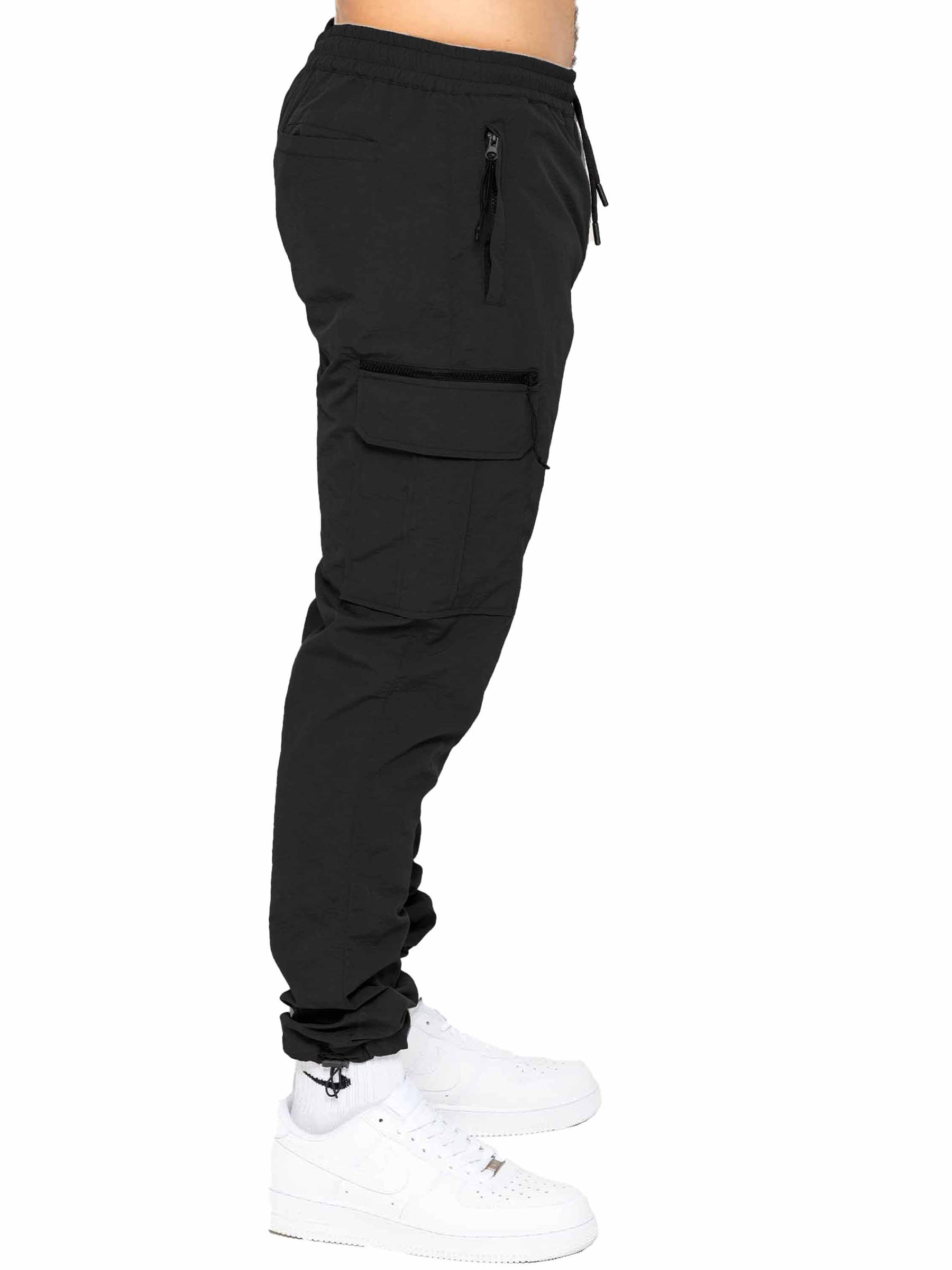 Enzo | Mens Poly Cargo Trousers