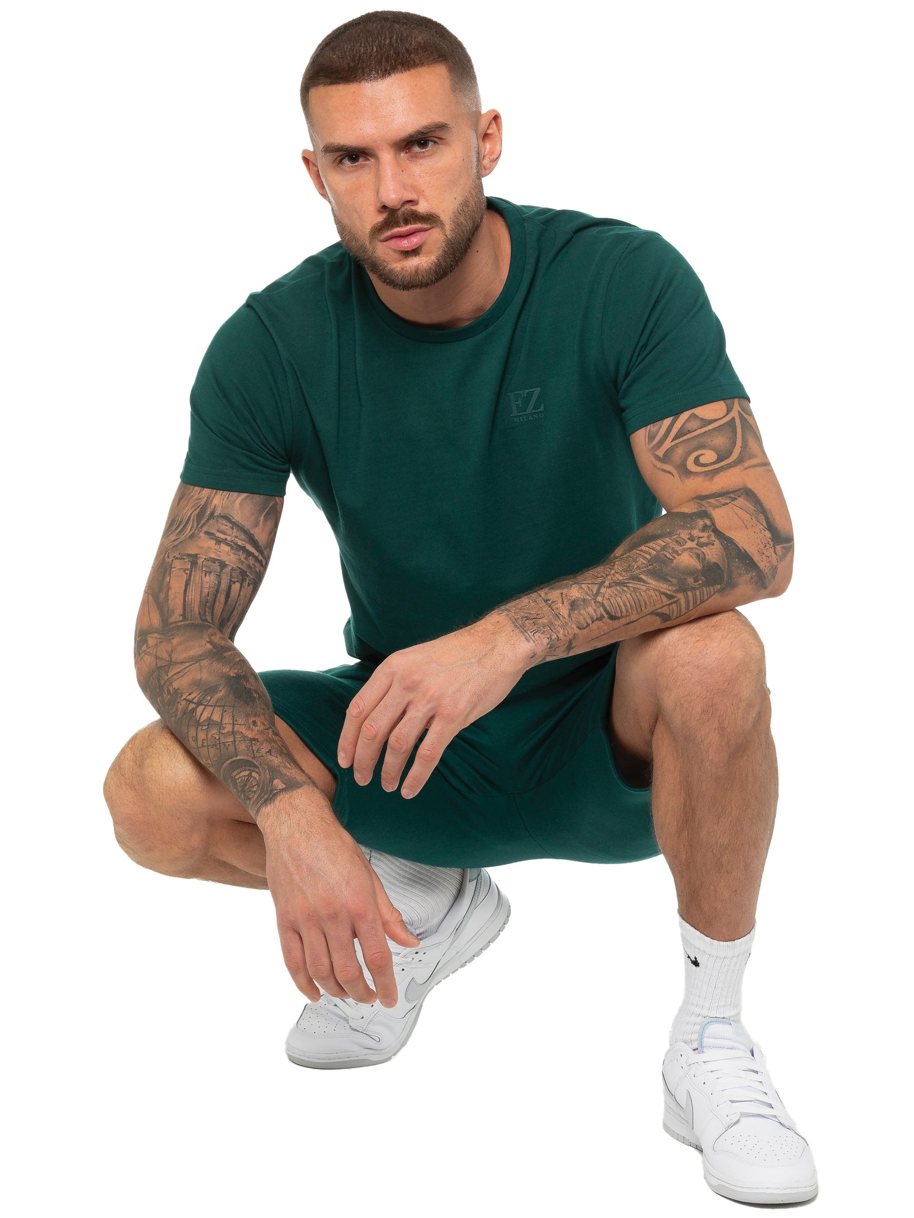 EZTS603 & EZSC602 Copy of Enzo | Mens T-Shirt Tracksuit Set With Shorts ENZO RAWDENIM