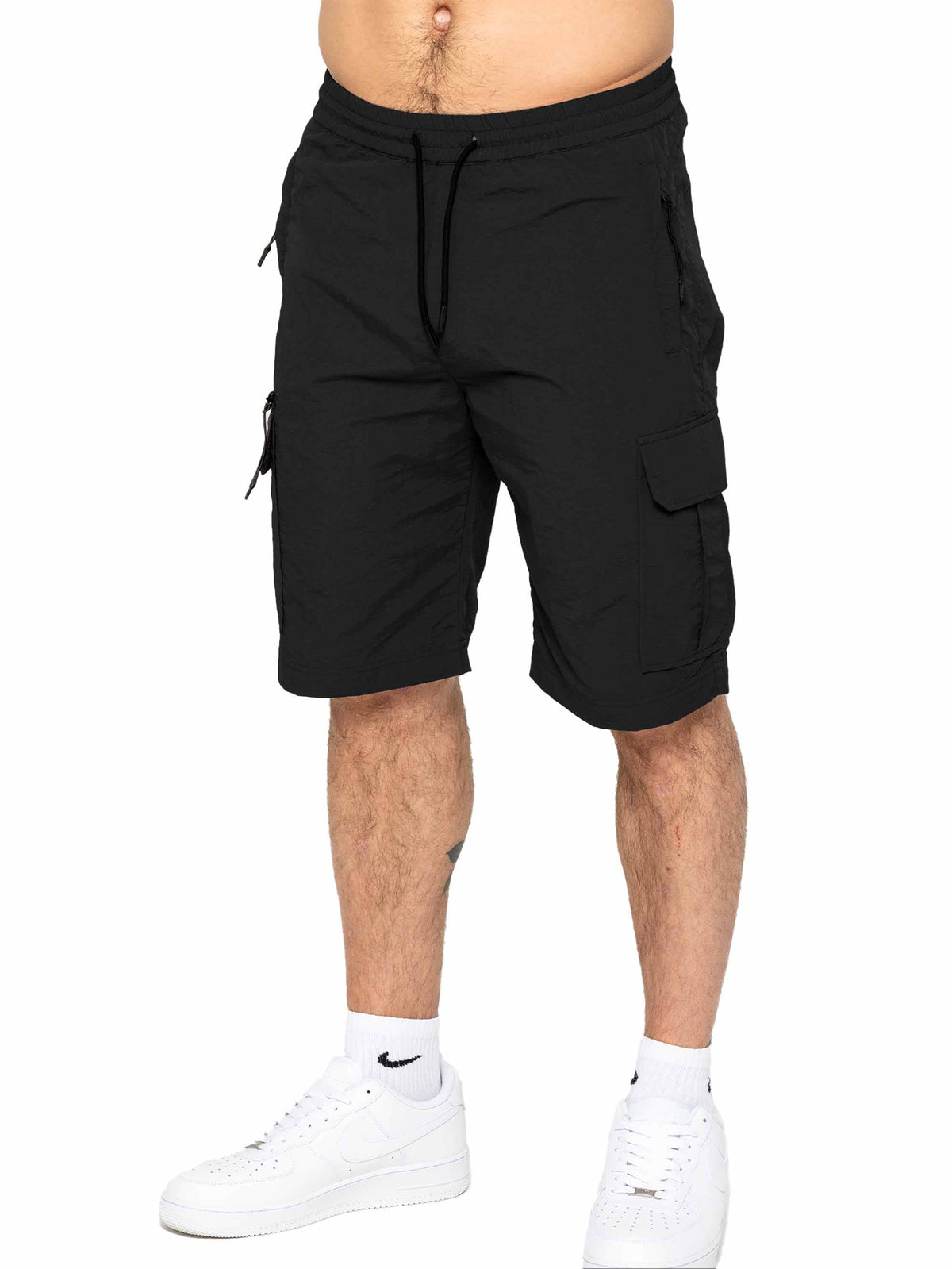 Enzo | Mens Poly Cargo Shorts