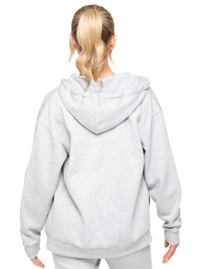 EZLHDZ596 NEW Womens Oversized Zipped Hoodie - Clearance ENZO RAWDENIM