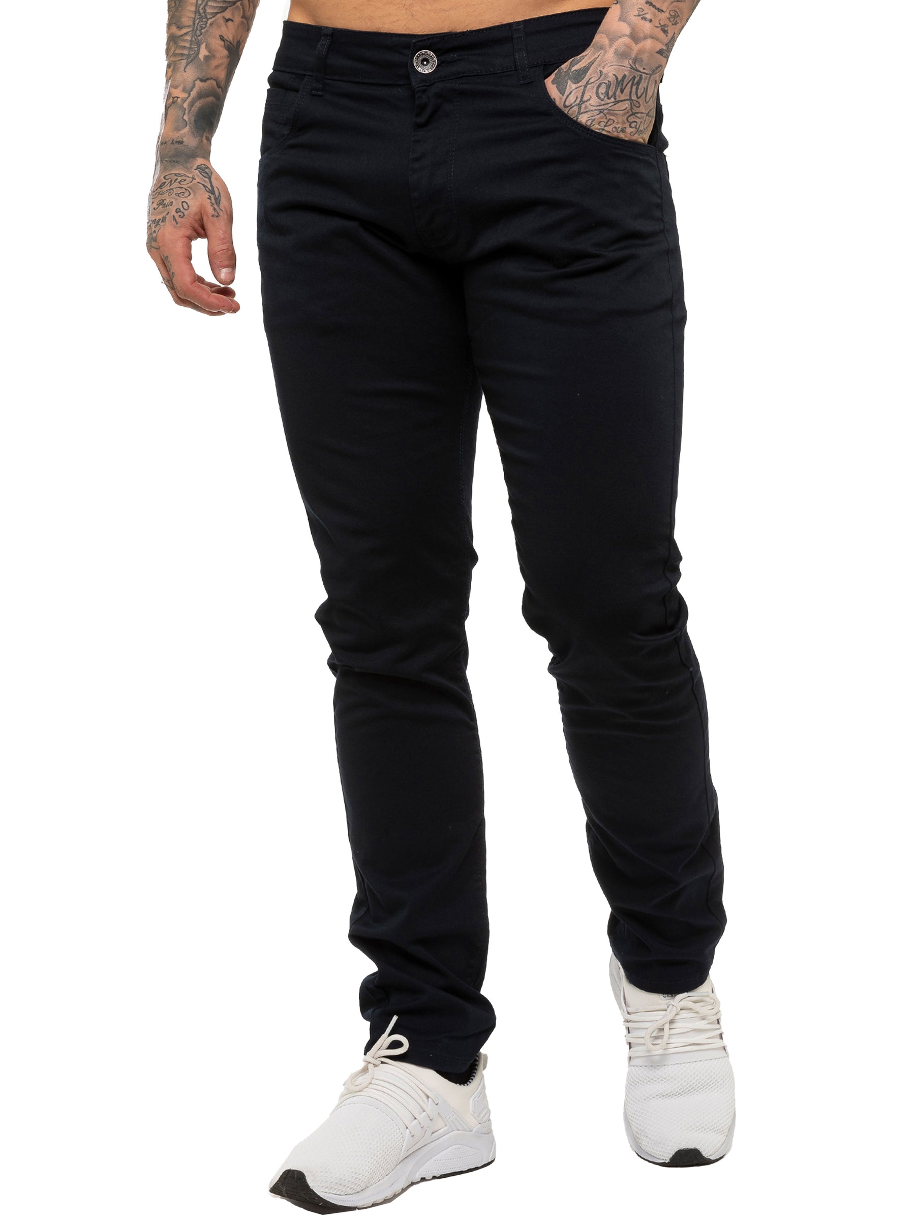 Kruze | Mens Slim Fit Stretch Chinos