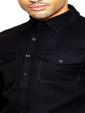 MSH3 SHIRTS Enzo | Mens Oversized Textured Overshirt ENZO RAWDENIM