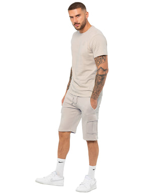 Enzo | Mens T-Shirt Tracksuit Set With Shorts