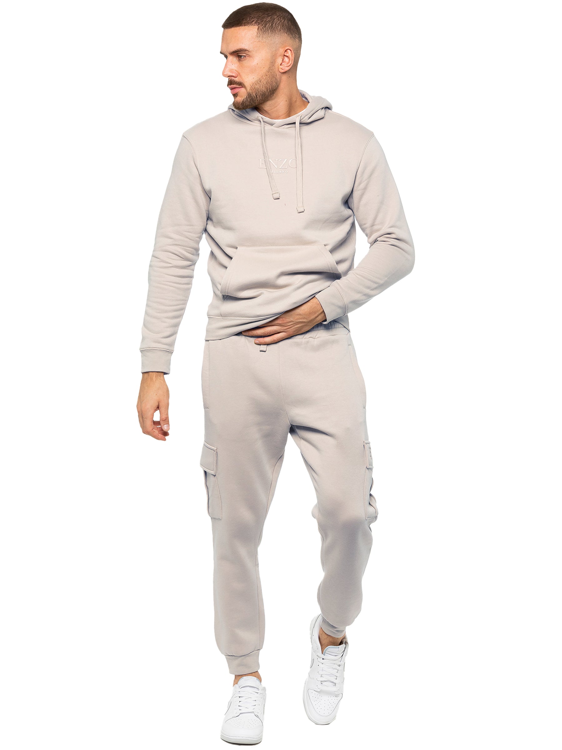 Enzo | Mens Pullover Hoodie Tracksuit Set