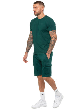 EZTS603 & EZSC602 Copy of Enzo | Mens T-Shirt Tracksuit Set With Shorts ENZO RAWDENIM