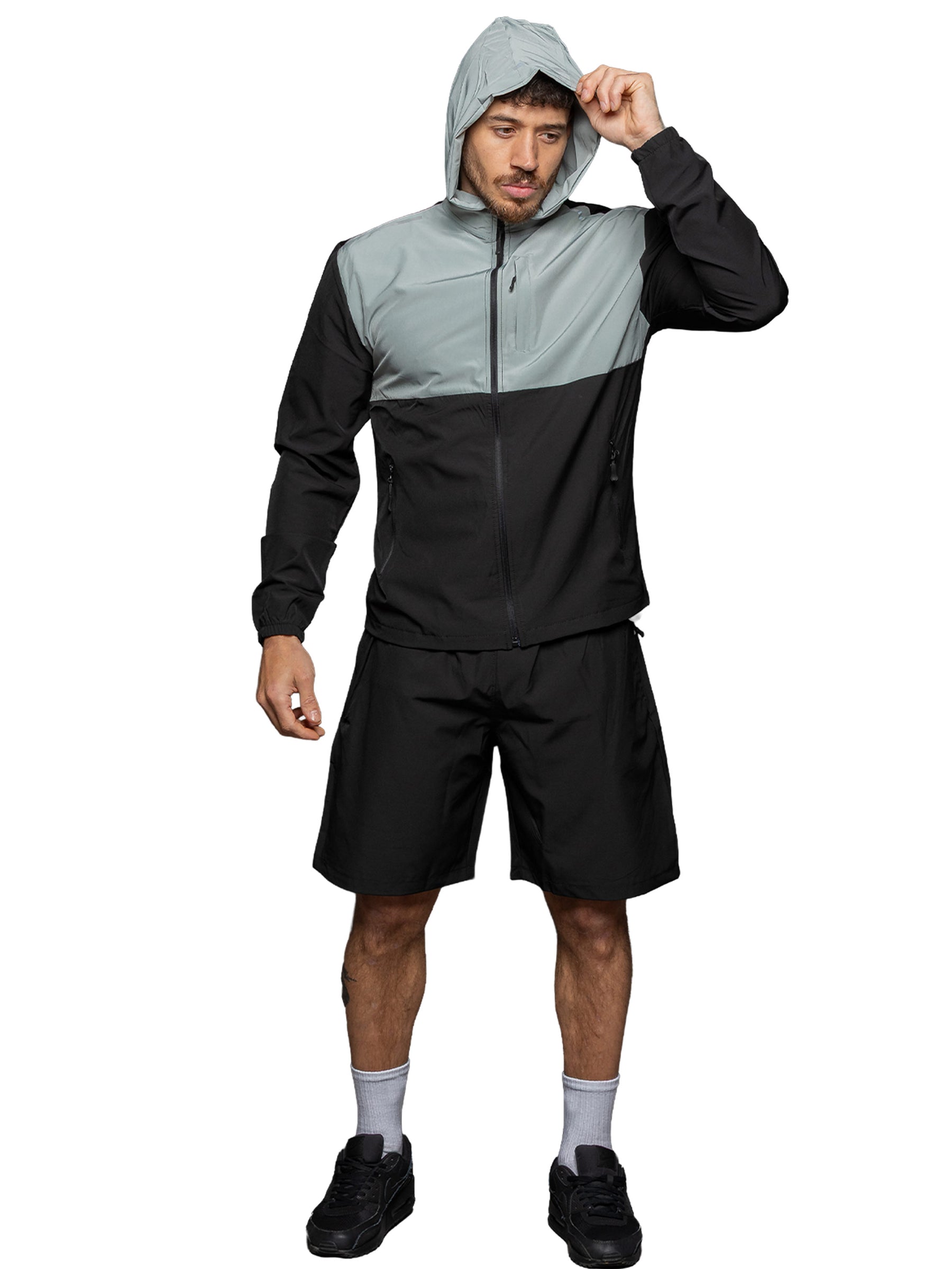 Kruze | Mens Woven Jacket & Shorts Set