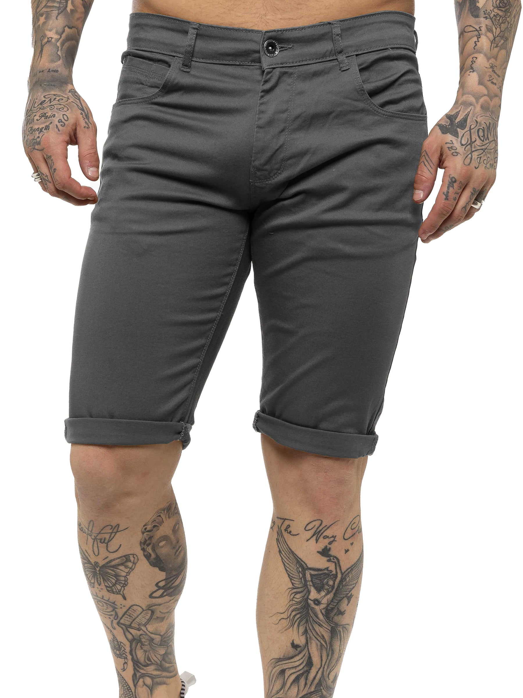 Kruze | Mens Slim Fit Chino Shorts