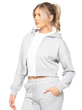 Enzo | Womens Cropped Zipped Hoodie