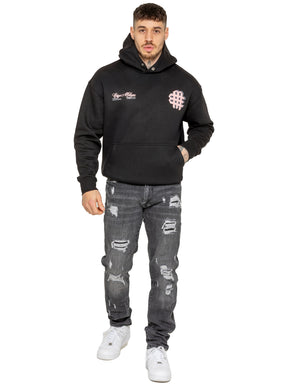Enzo Milano | Mens Oversized Print Hoodie