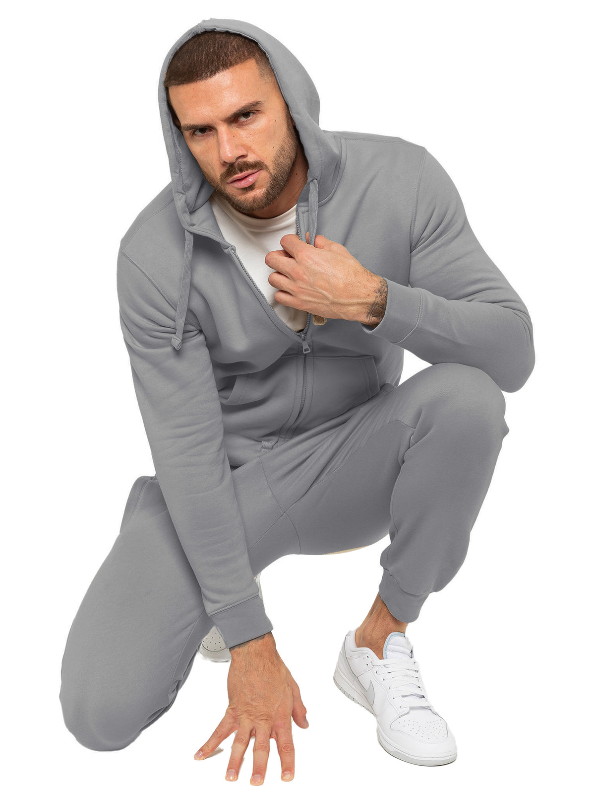 Enzo | Mens Zip Hoodie Tracksuit Set