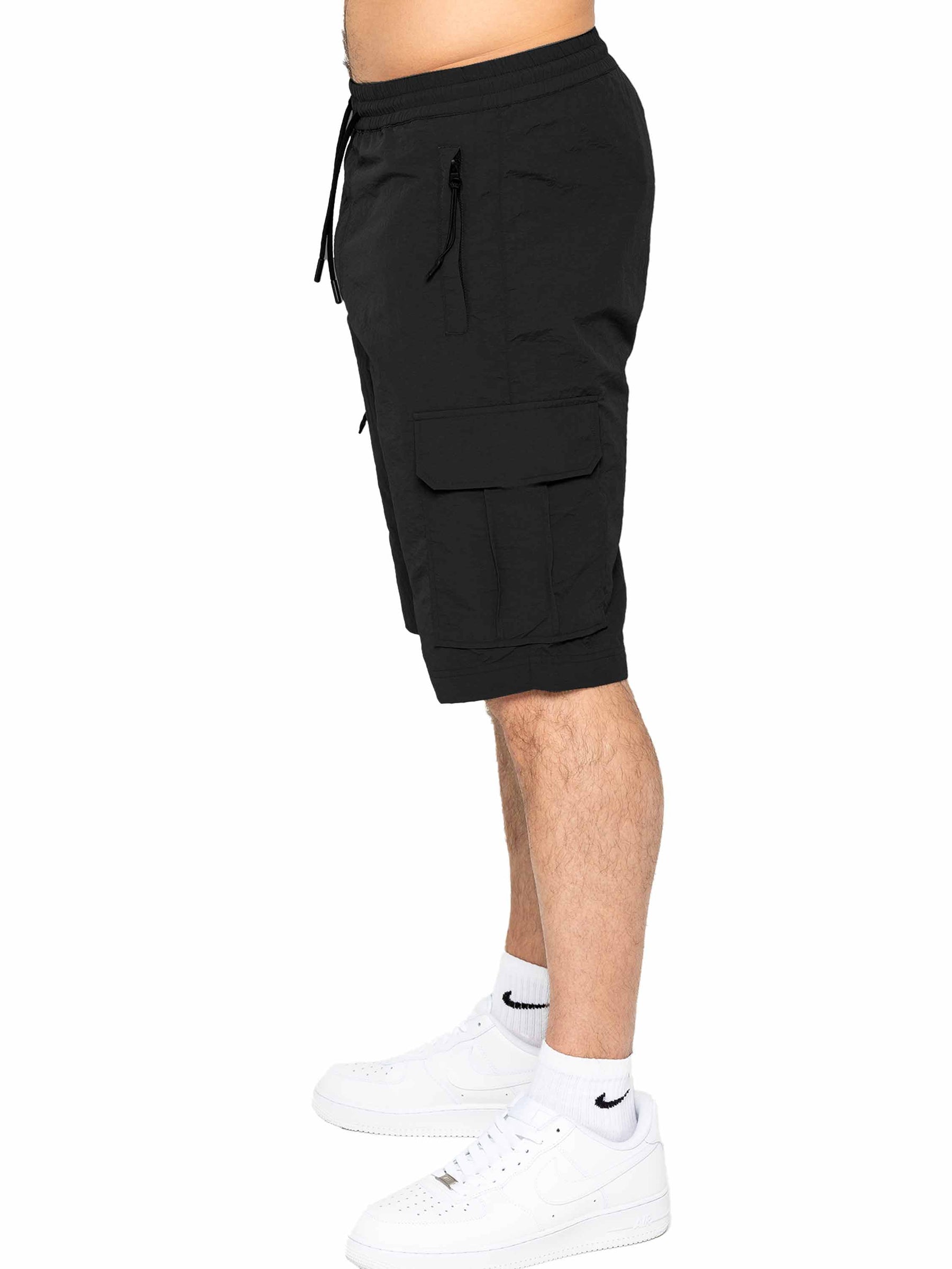 Enzo | Mens Poly Cargo Shorts