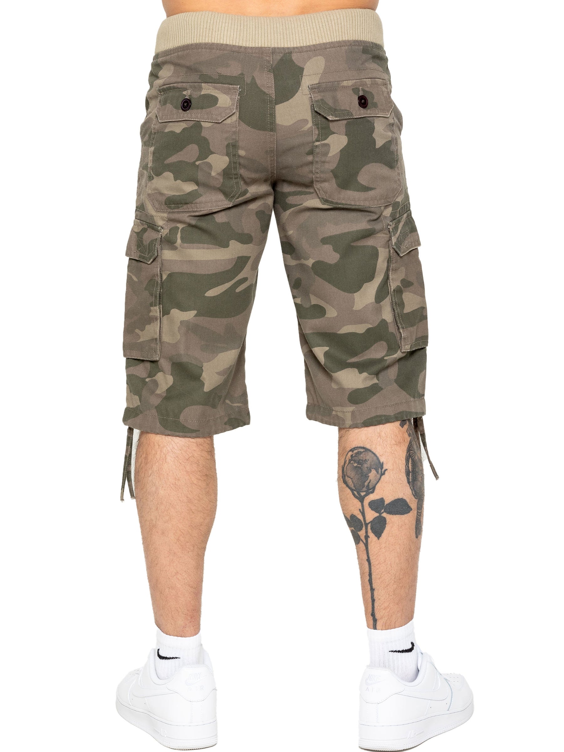 EZS409 Enzo | Mens Cargo Combat Camo Shorts (Copy) ENZO RAWDENIM