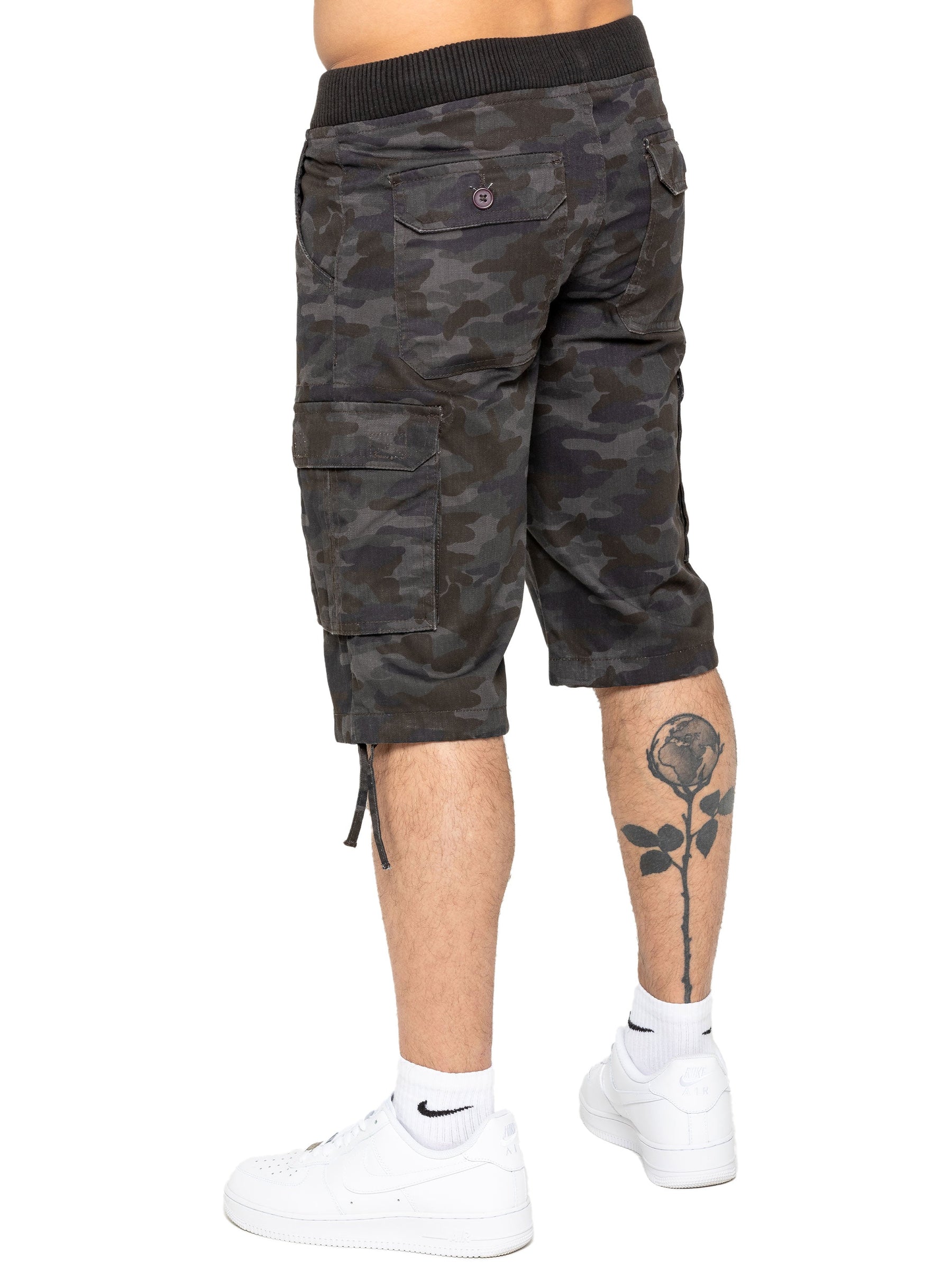 EZS409 Enzo | Mens Cargo Combat Camo Shorts (Copy) ENZO RAWDENIM