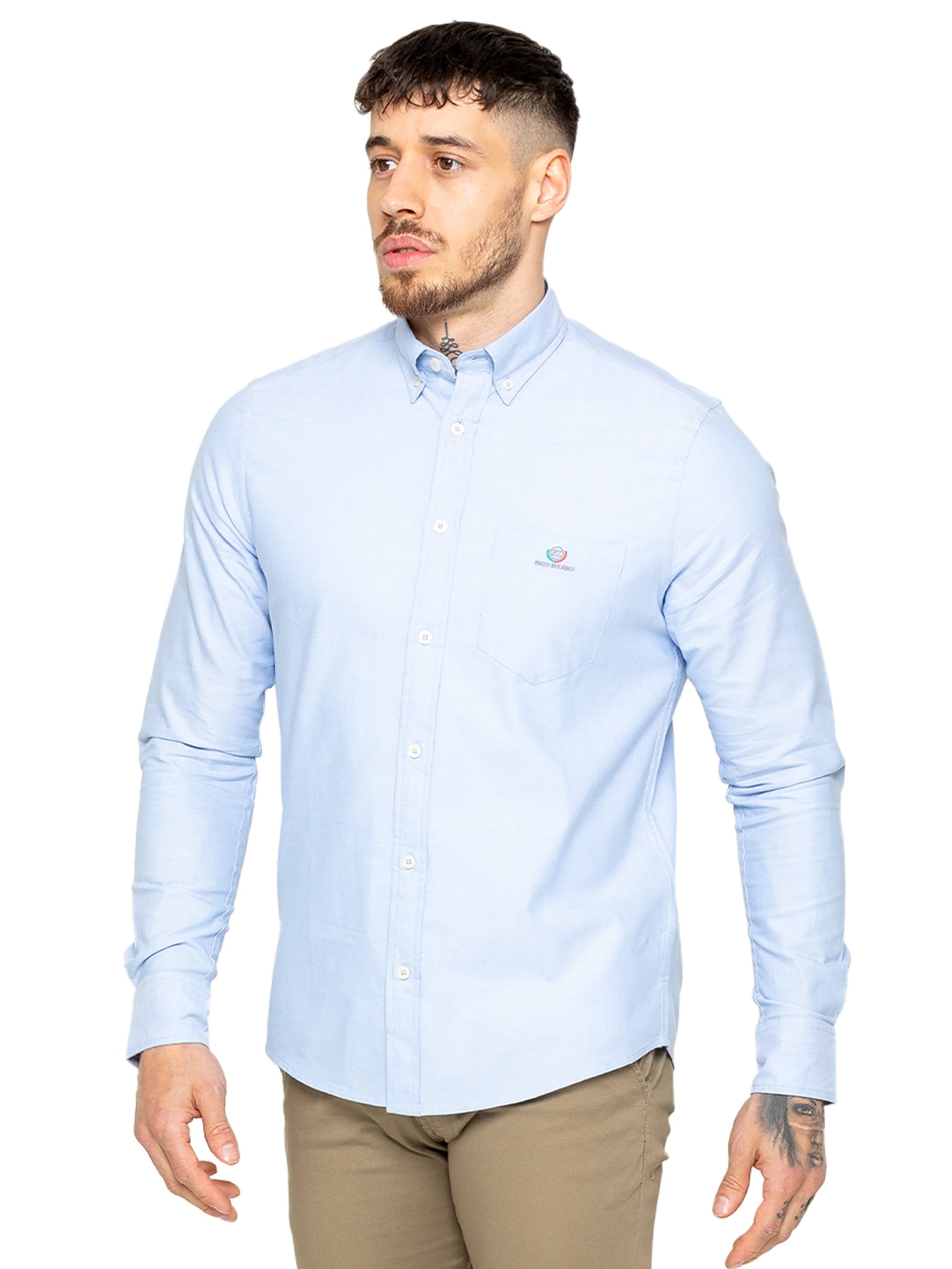 MSH4 SHIRTS Enzo | Mens Regular Fit Oxford Shirt (Copy) ENZO RAWDENIM