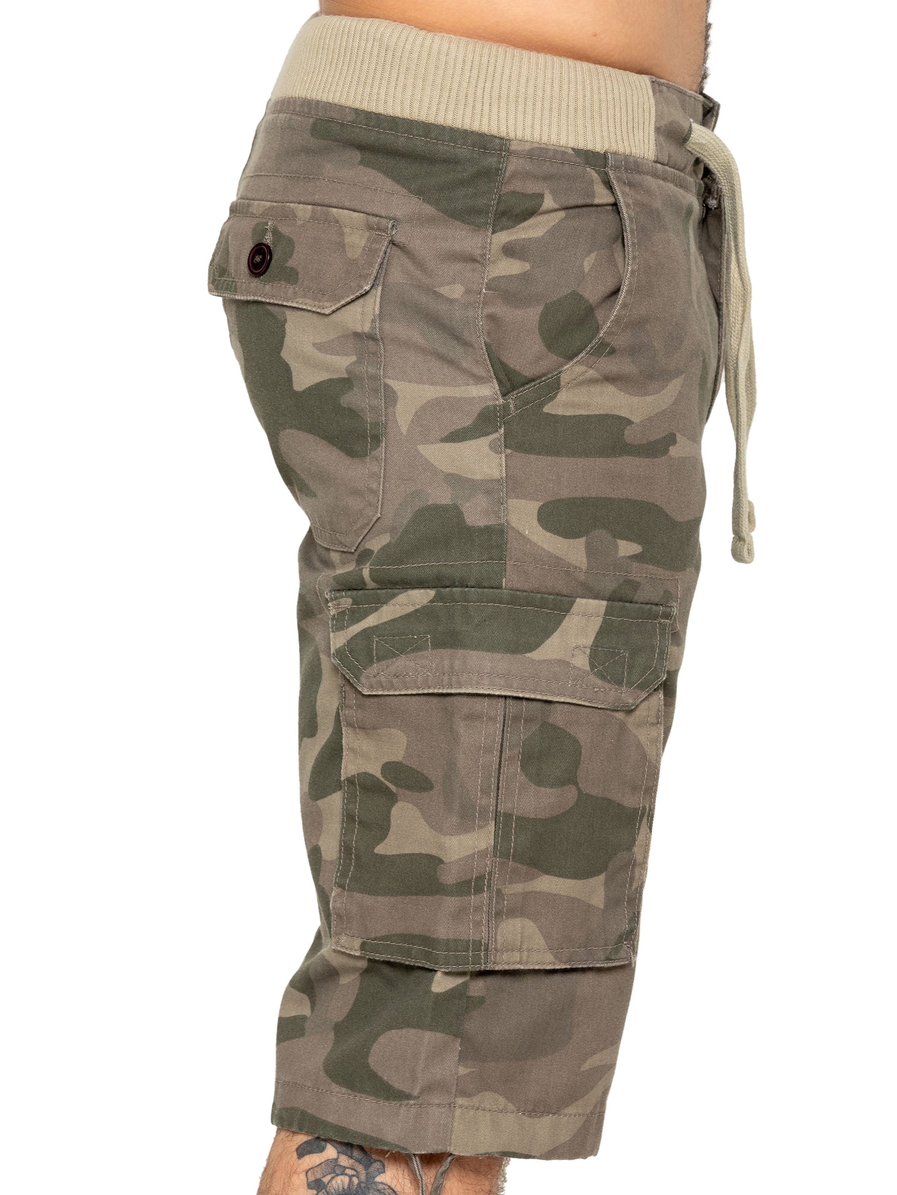 EZS409 Enzo | Mens Cargo Combat Camo Shorts (Copy) ENZO RAWDENIM