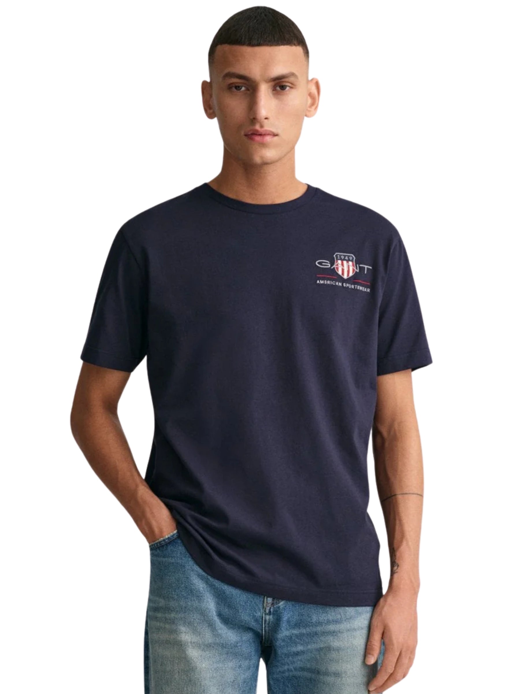 Gant | Mens Embroidered Archive Shield T-Shirt