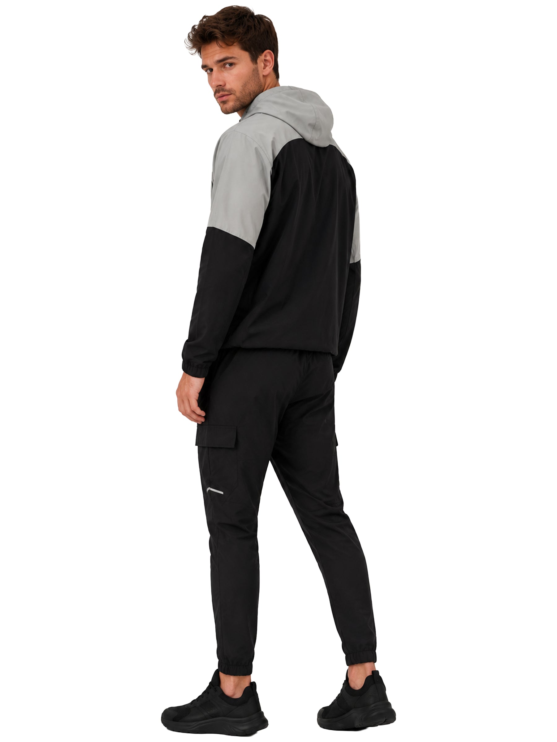 Kruze | Mens Colour Block Hooded Tracksuit Set