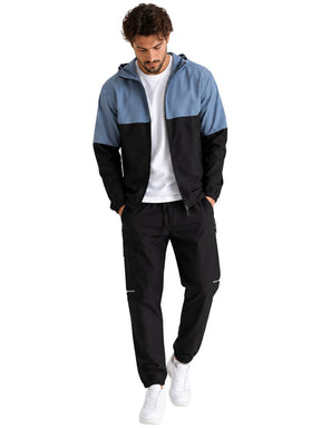 Kruze | Mens Colour Block Hooded Tracksuit Set