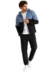 Kruze | Mens Colour Block Hooded Tracksuit Set