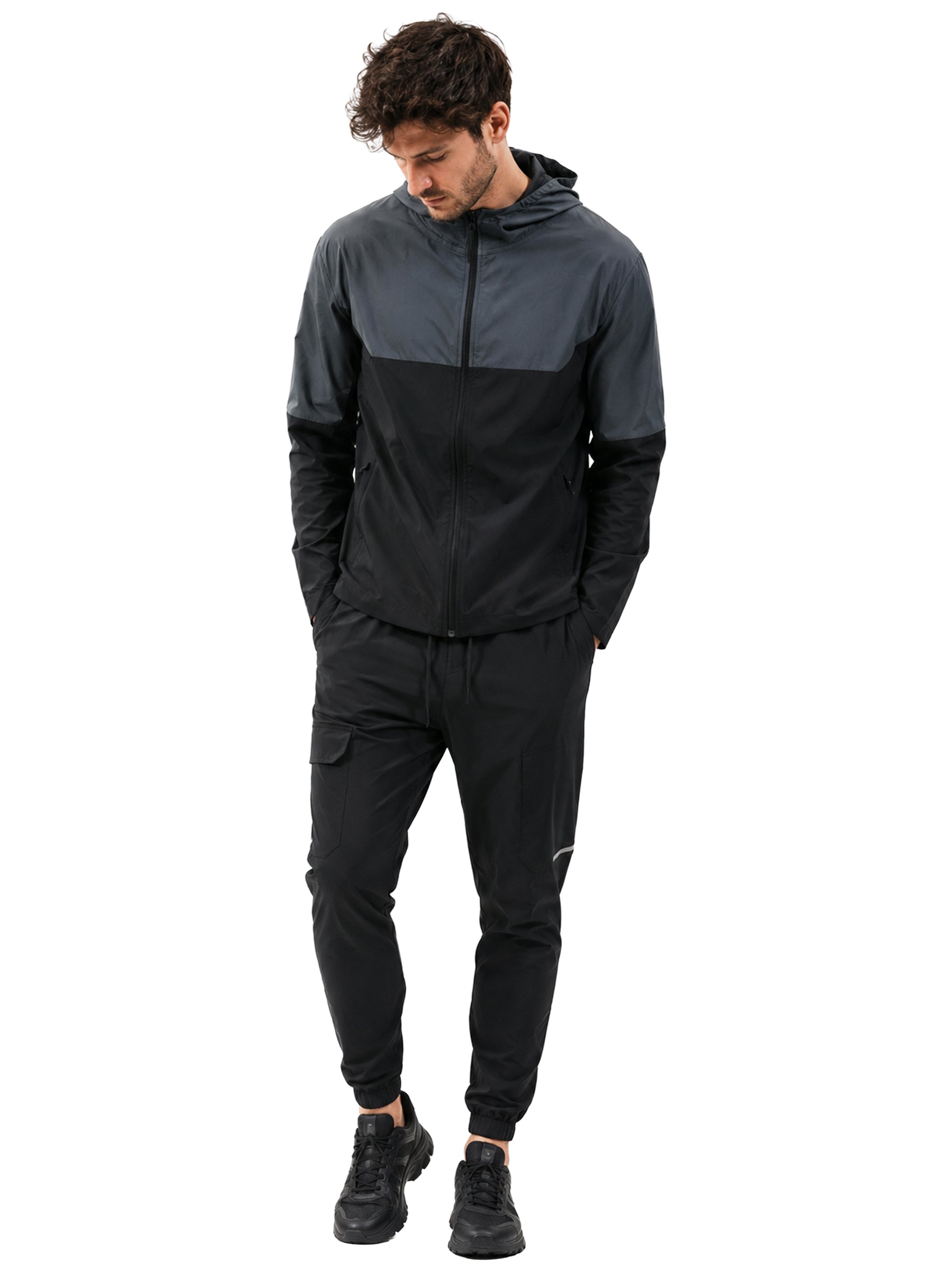 Kruze | Mens Colour Block Hooded Tracksuit Set