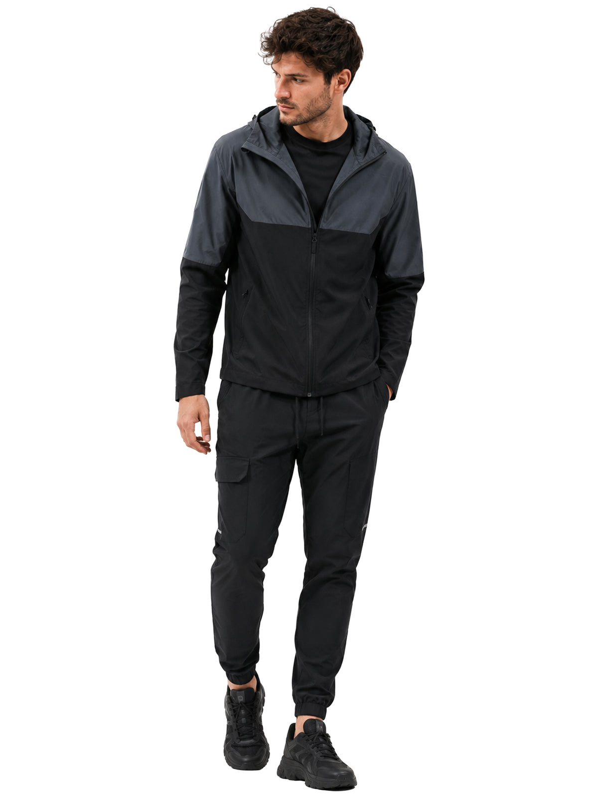 Kruze | Mens Colour Block Hooded Tracksuit Set