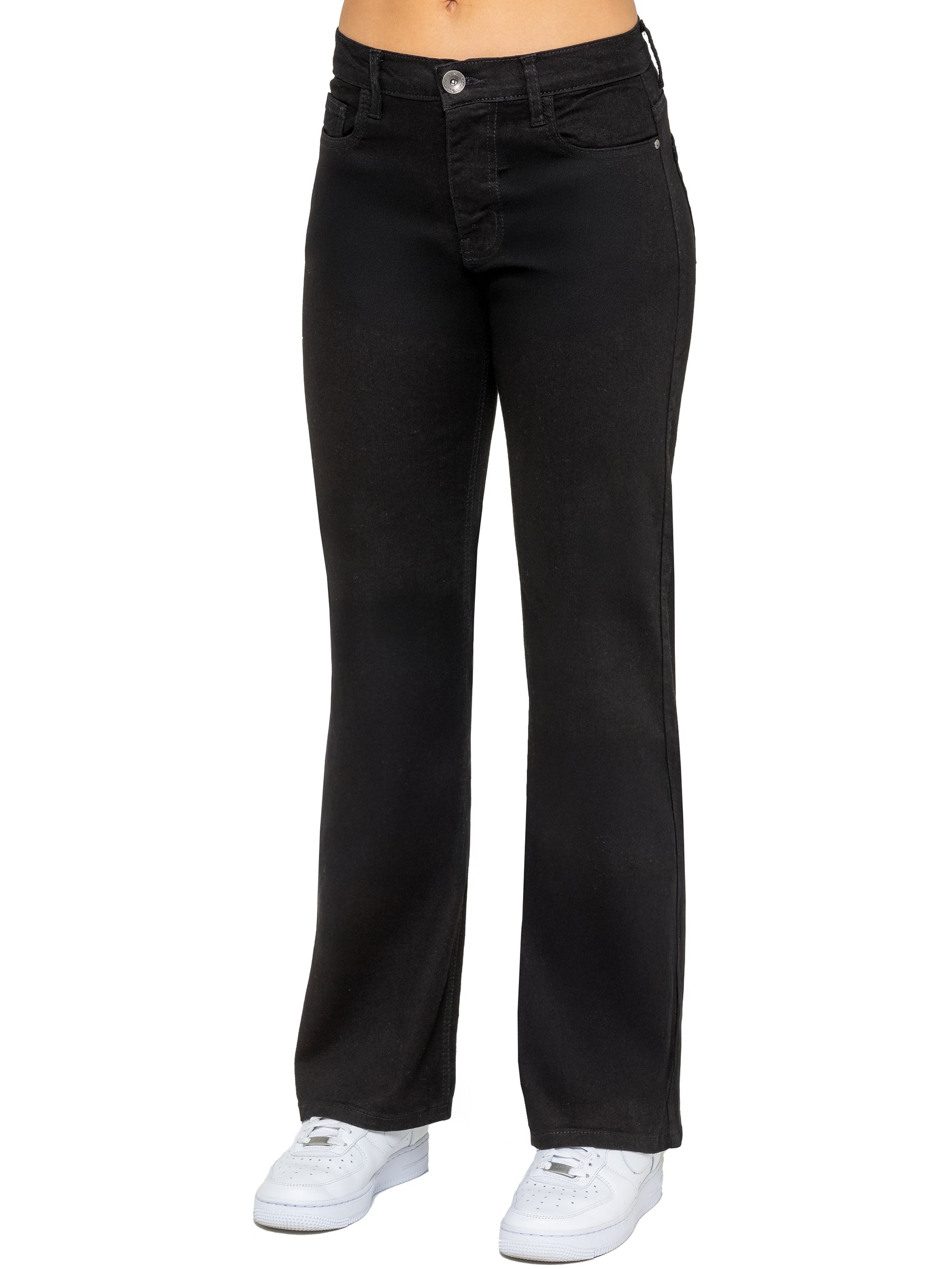 Enzo | Womens Wide Leg Jeans