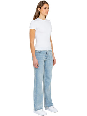 Enzo | Womens Wide Leg Jeans