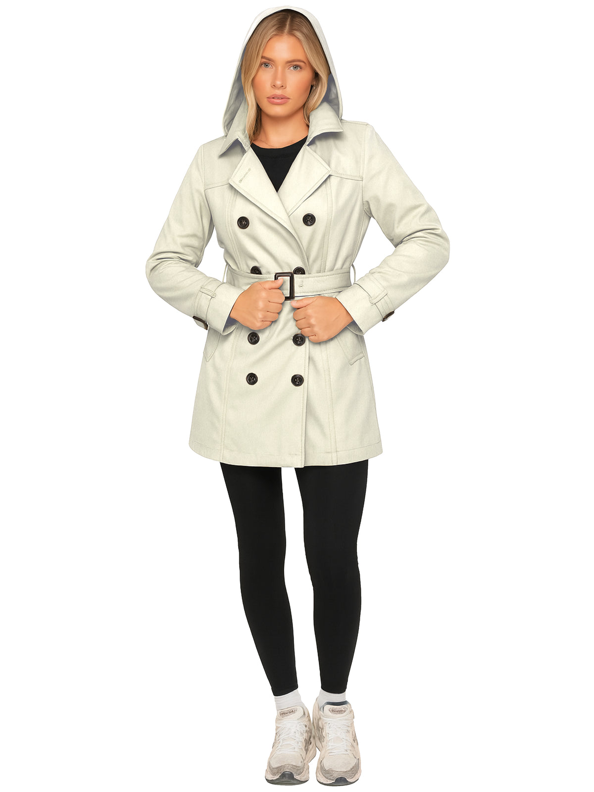 Enzo | Womens Long Trench Coat