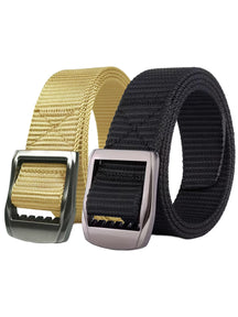 Enzo | Mens Canvas Webbing Belts 2 Pack