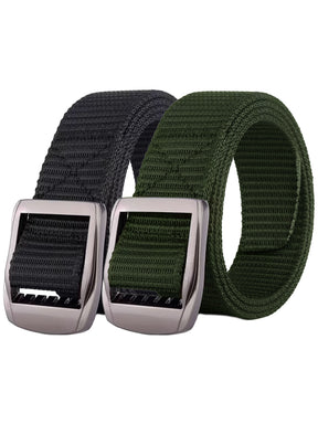 Enzo | Mens Canvas Webbing Belts 2 Pack