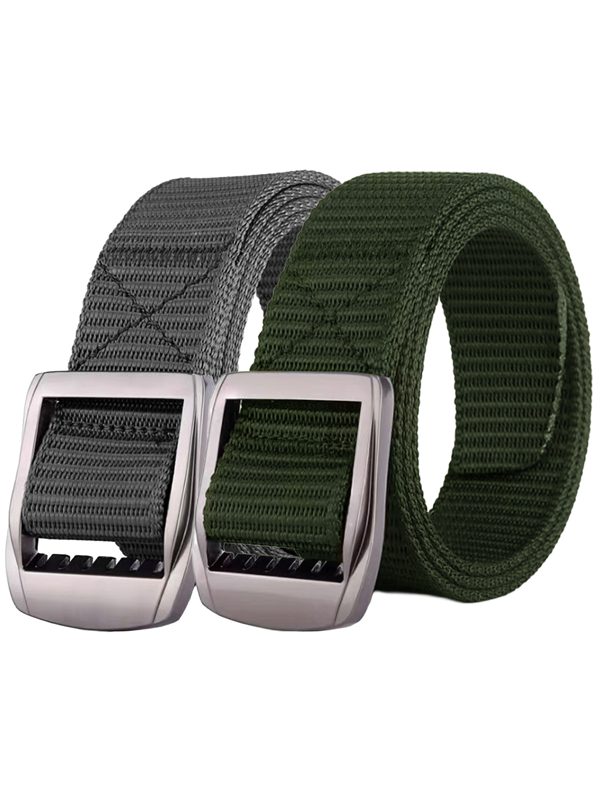 Enzo | Mens Canvas Webbing Belts 2 Pack