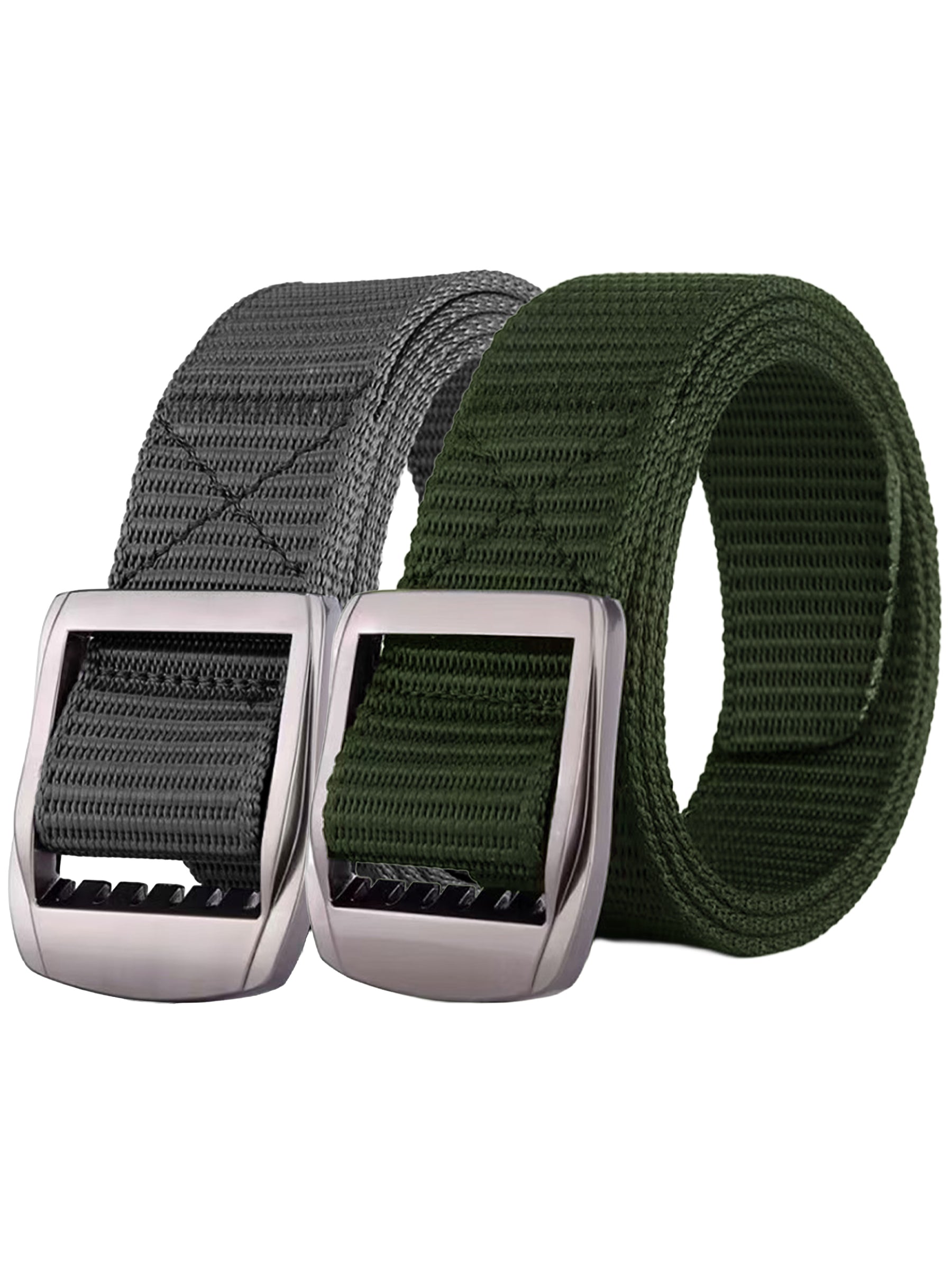 Enzo | Mens Canvas Webbing Belts 2 Pack