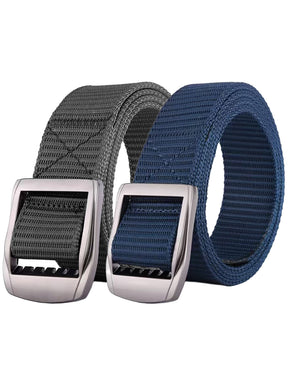 Enzo | Mens Canvas Webbing Belts 2 Pack