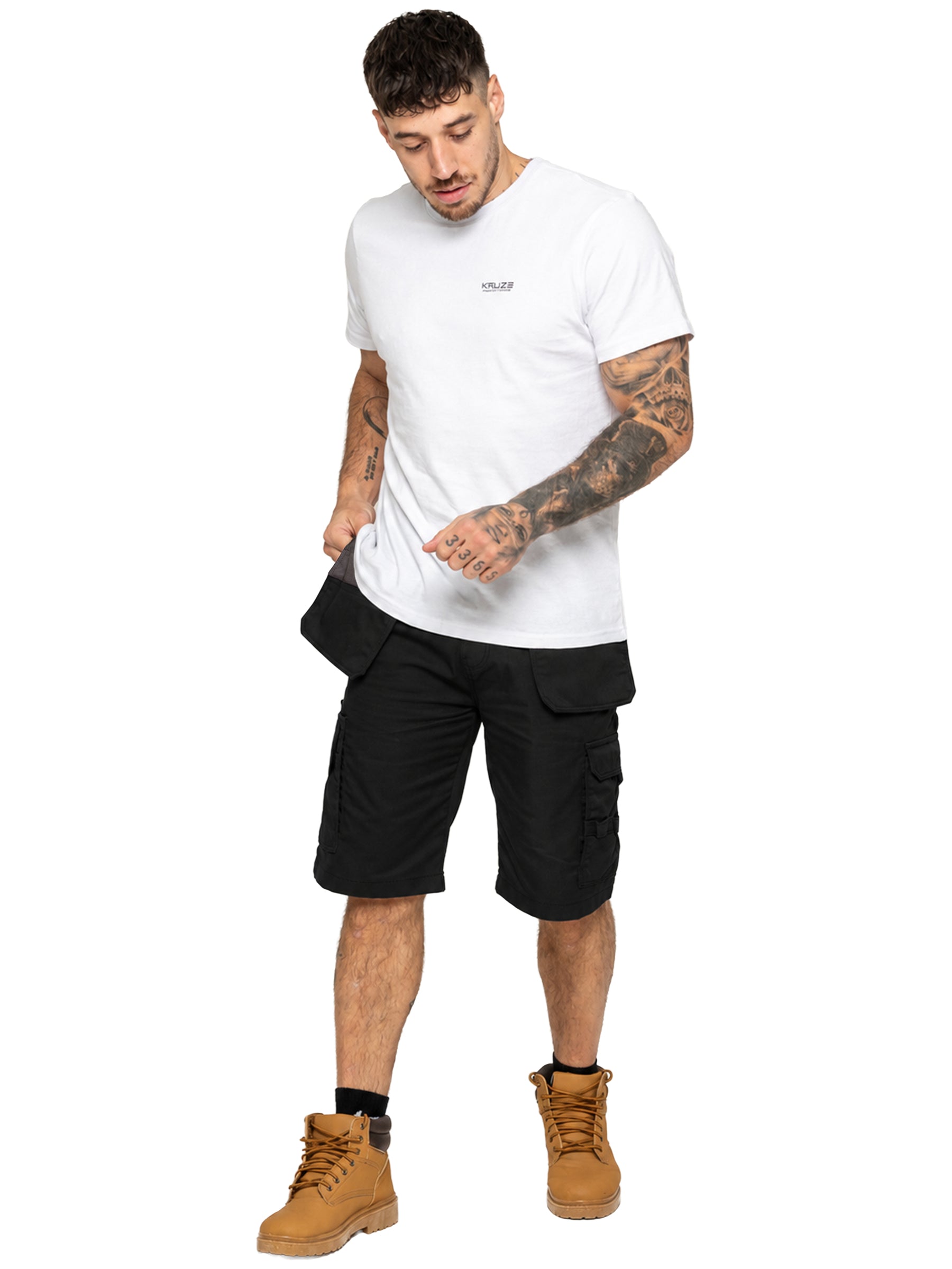 Kruze | Mens Utility Cargo Work Shorts