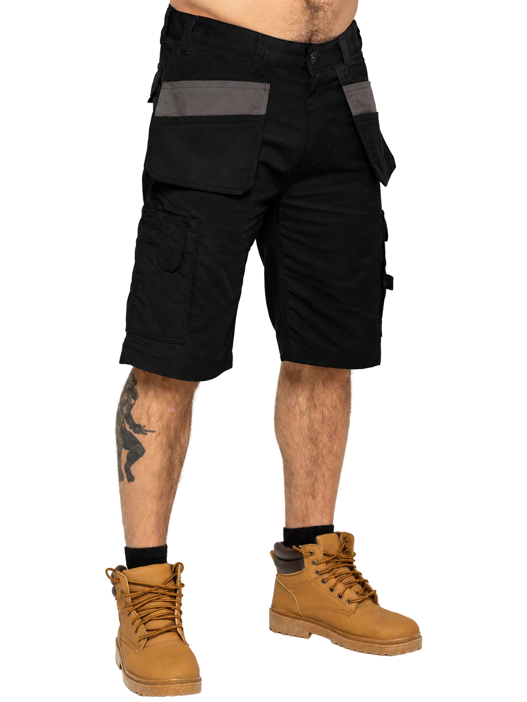Kruze | Mens Utility Cargo Work Shorts