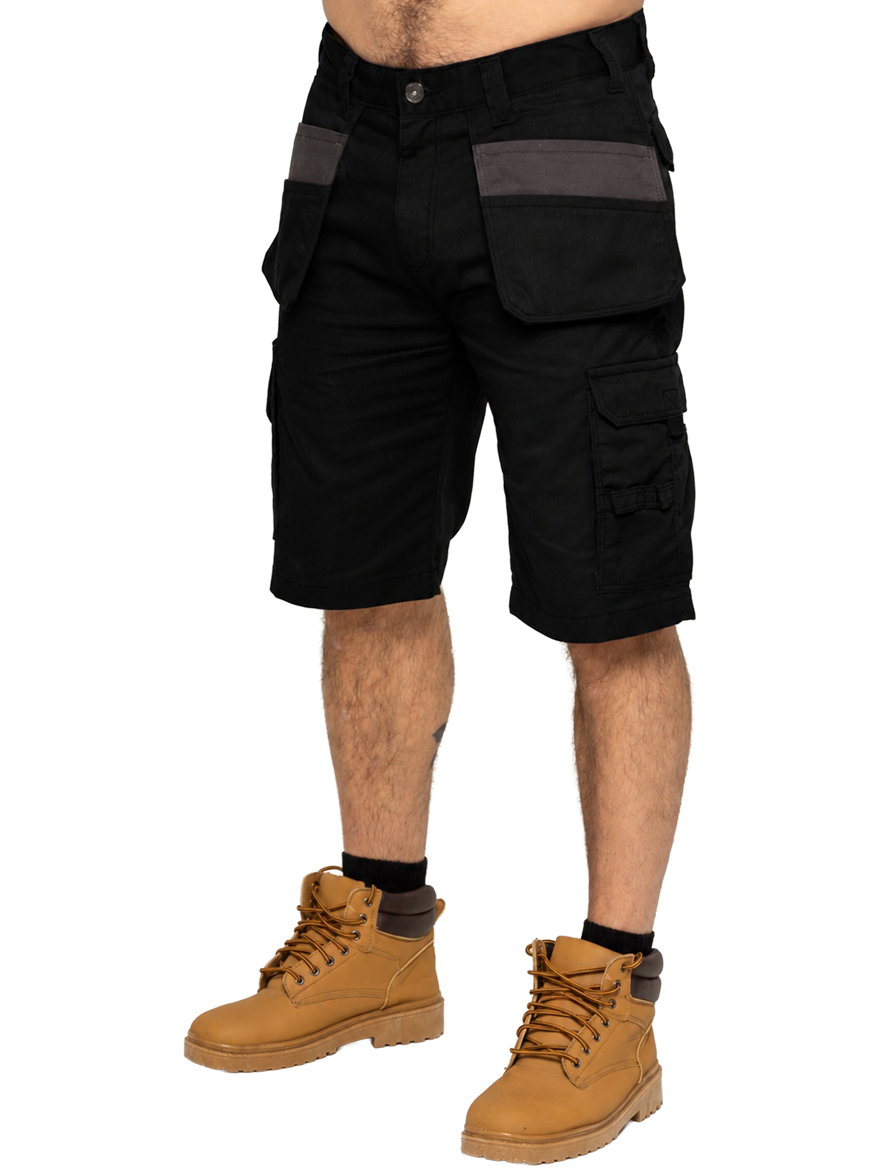 Kruze | Mens Utility Cargo Work Shorts