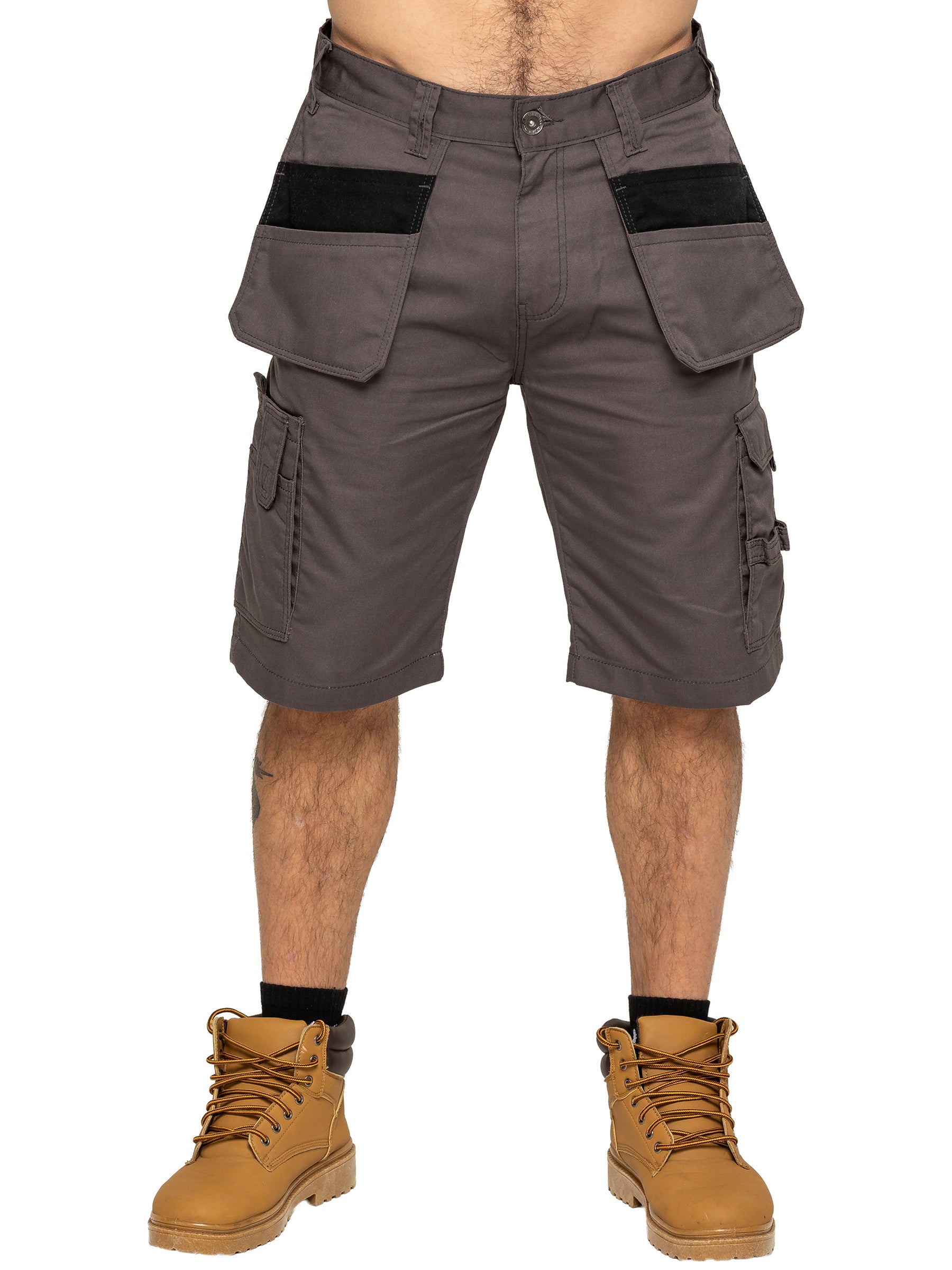 Kruze | Mens Utility Cargo Work Shorts