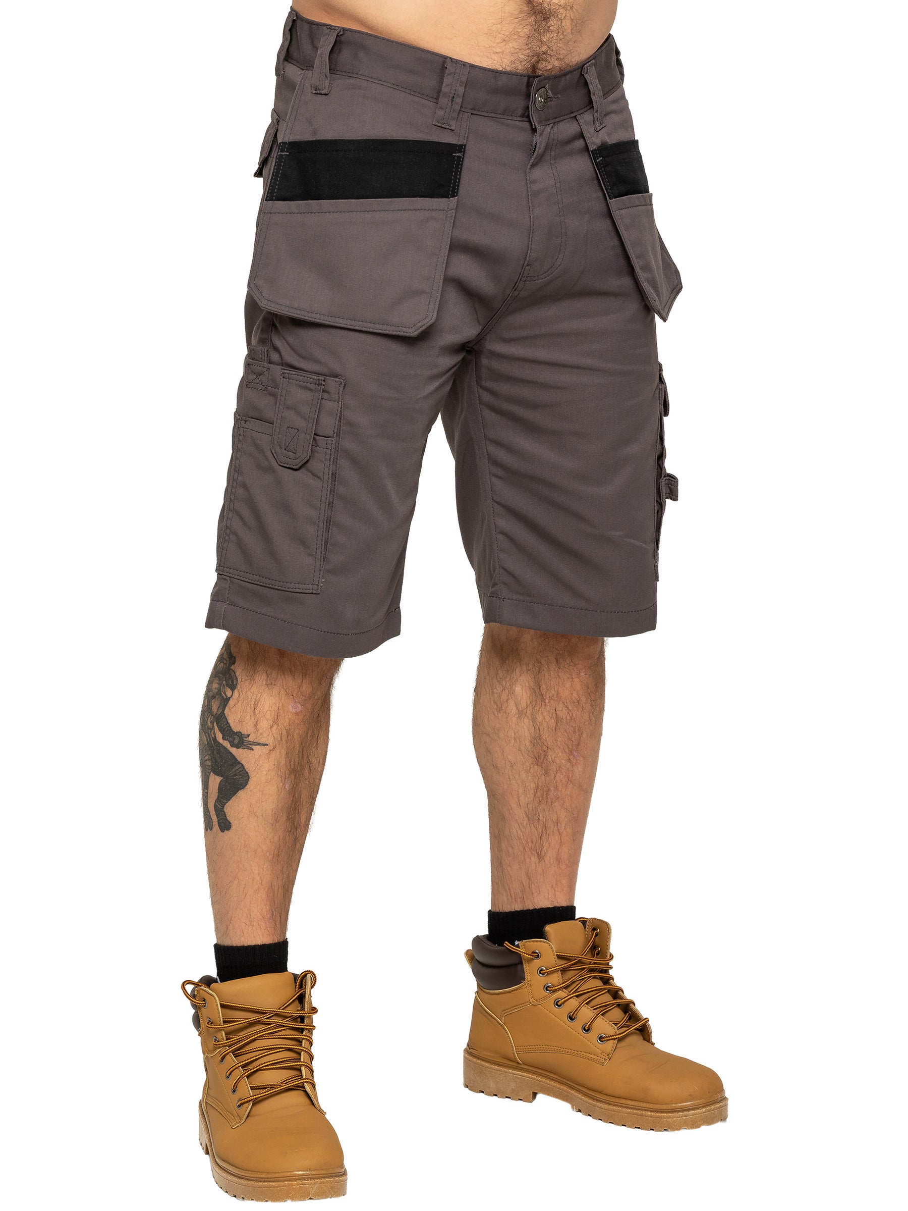 Kruze | Mens Utility Cargo Work Shorts