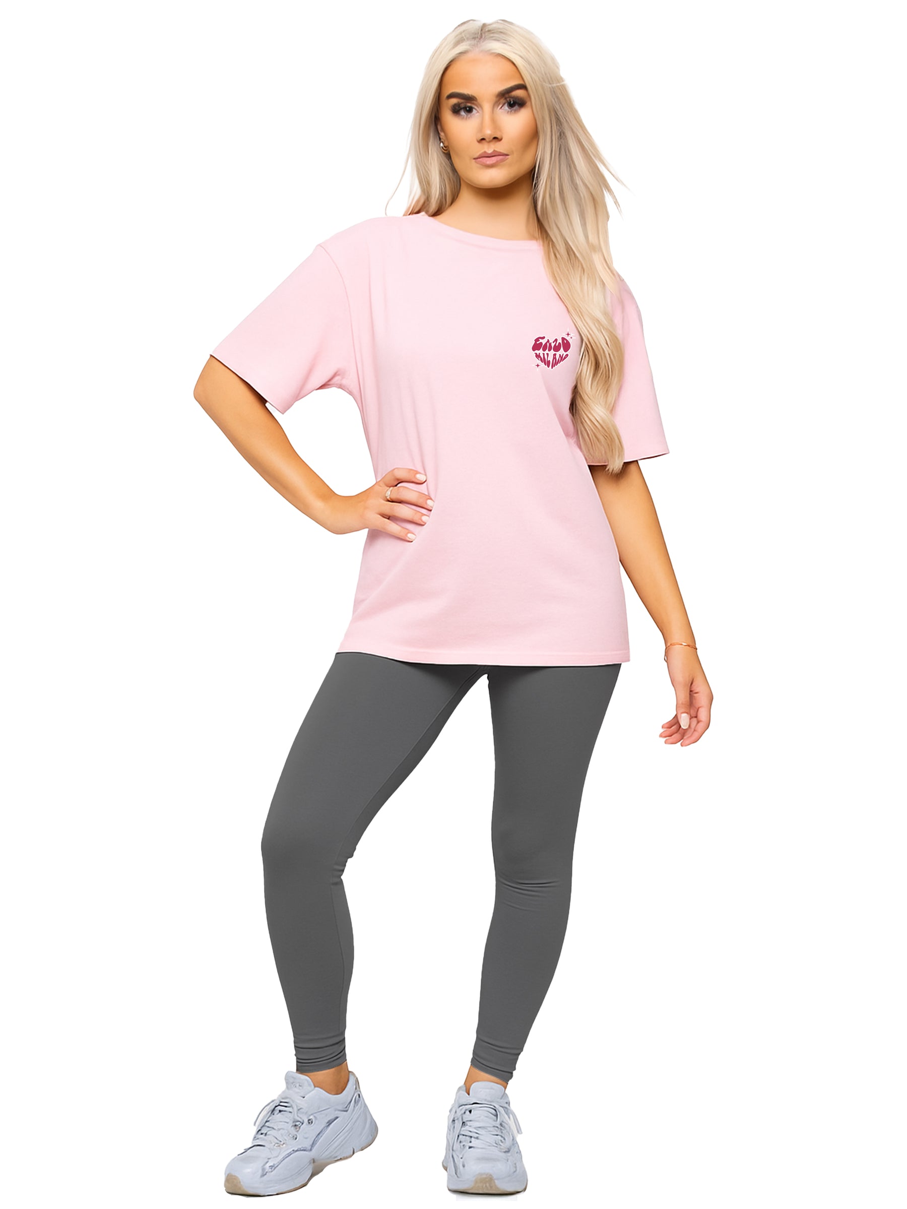 Enzo | Womens T-Shirt and Leggings Gym Set