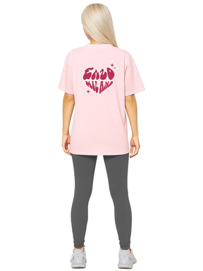 Womens Oversized Graphic Gym T-Shirt