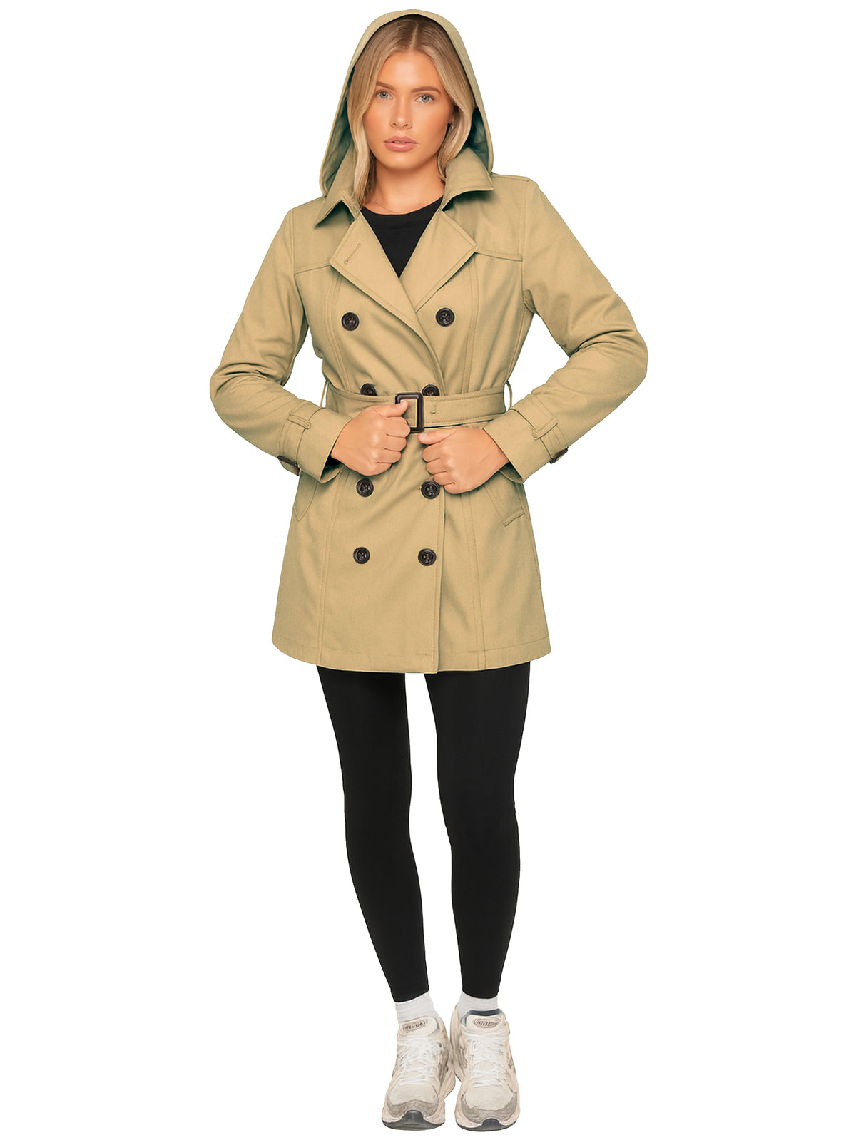 Enzo | Womens Long Trench Coat