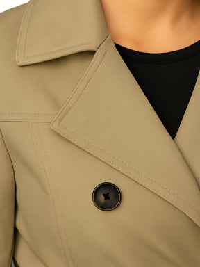 Enzo | Womens Long Trench Coat