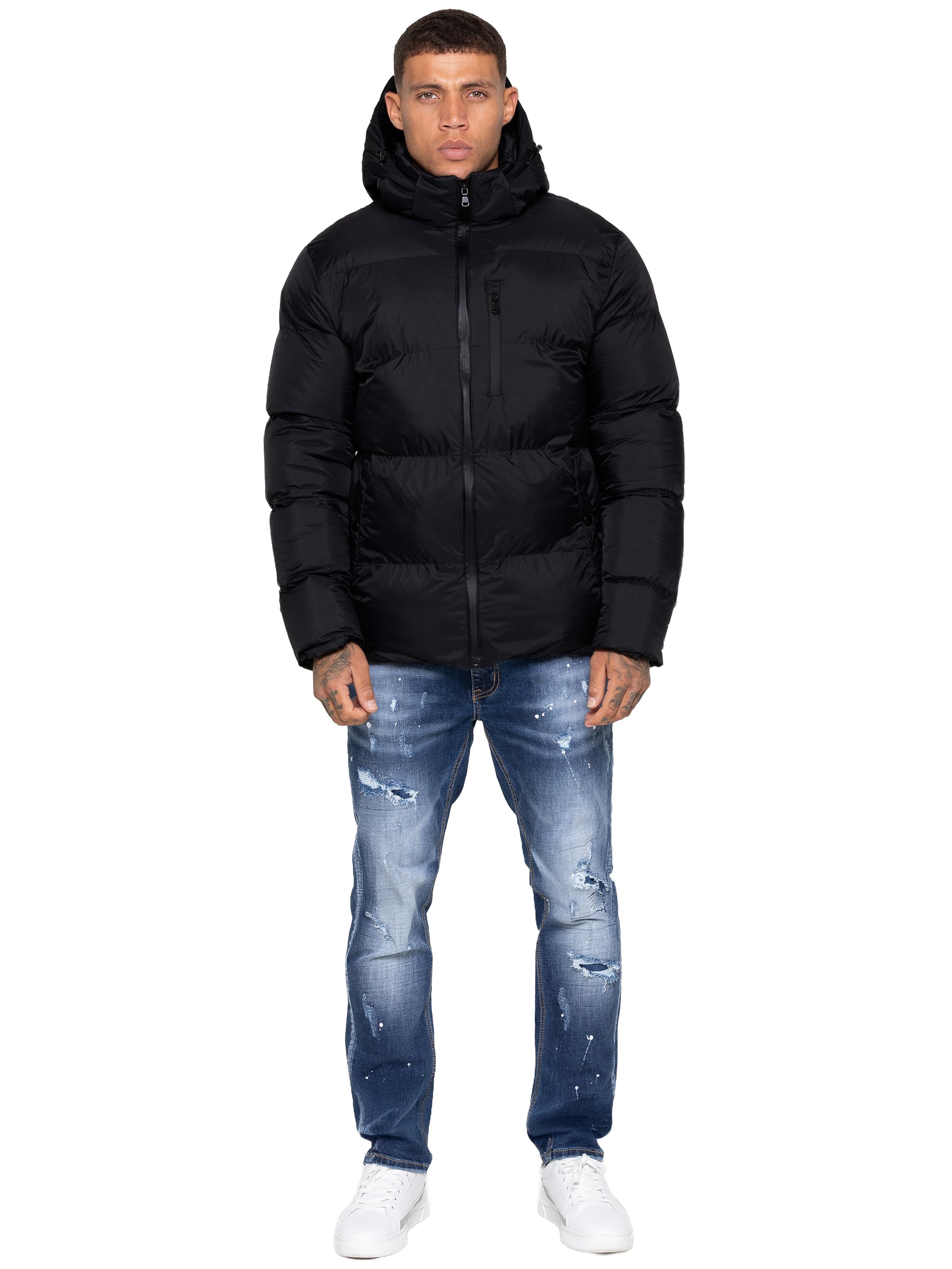 Kruze | Mens Hooded Puffer Jacket