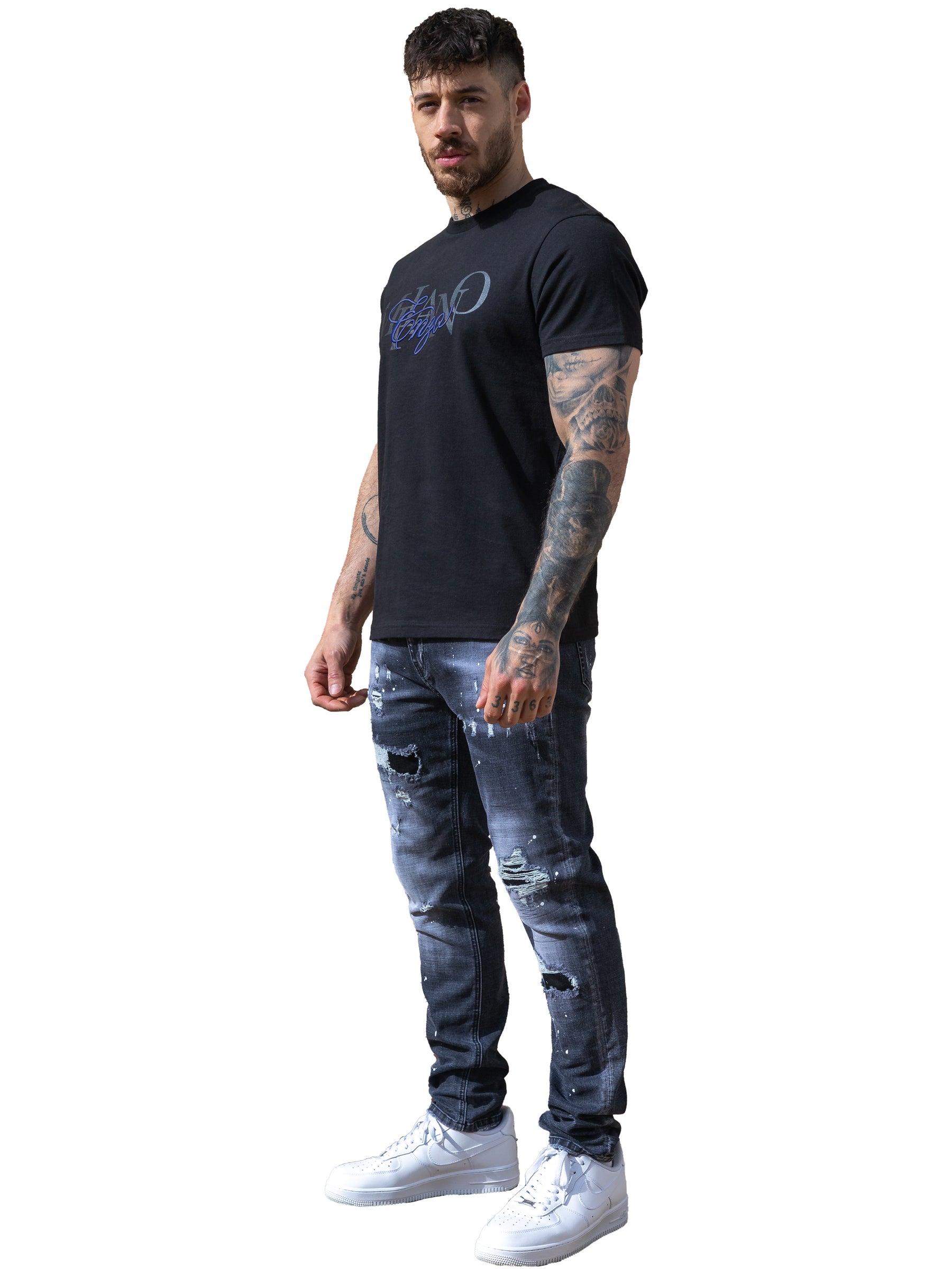 Enzo Milano | Mens Embroidered T-Shirt