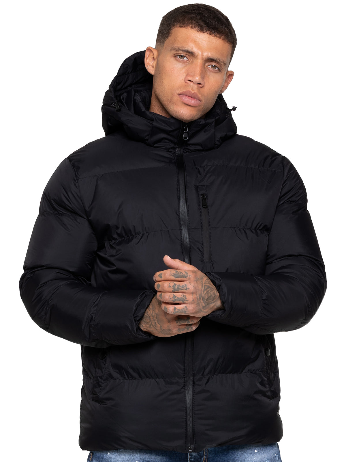 Kruze | Mens Hooded Puffer Jacket