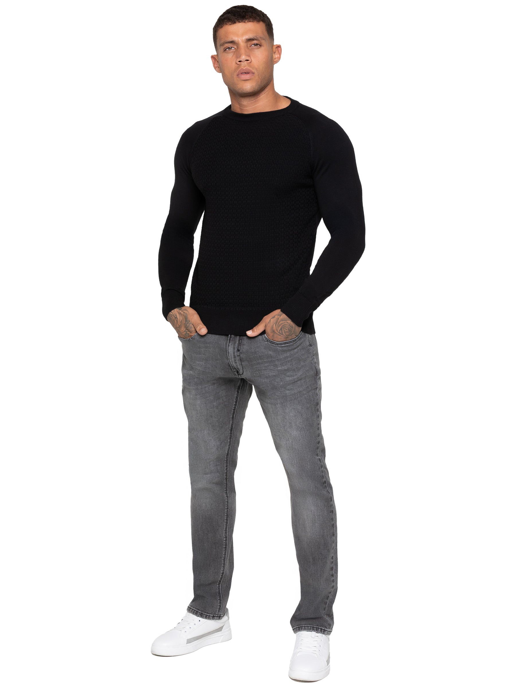 Enzo | Mens Crew Neck Knit Jumper