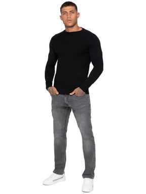 Enzo | Mens Crew Neck Knit Jumper