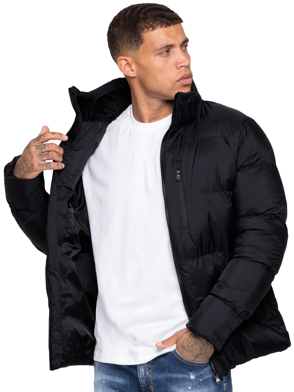 Kruze | Mens Hooded Puffer Jacket